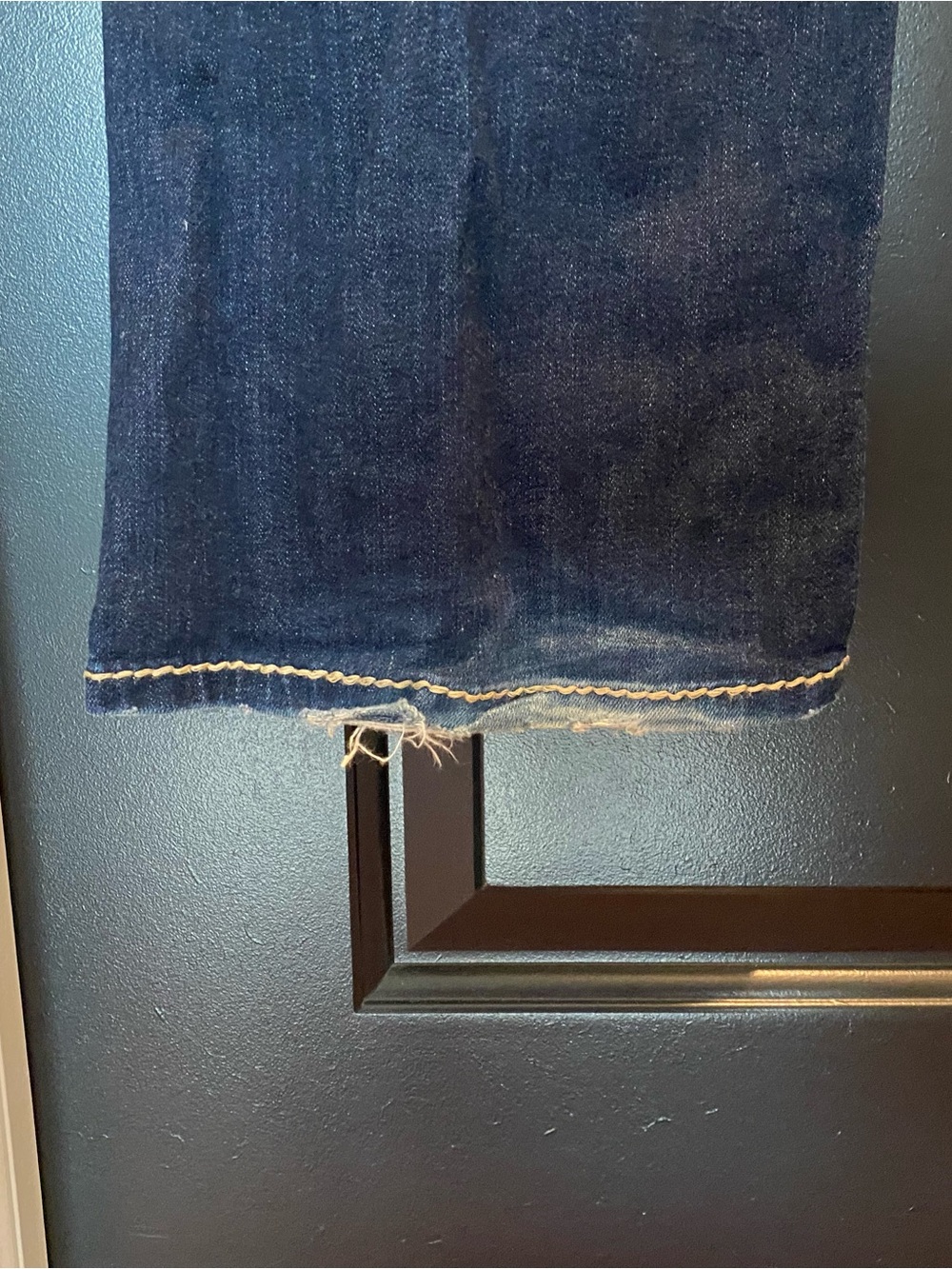 Rock Revival Arran Men’s Bootcut Jeans in Dark Blue with Contrast Stitching - Picture 6 of 12